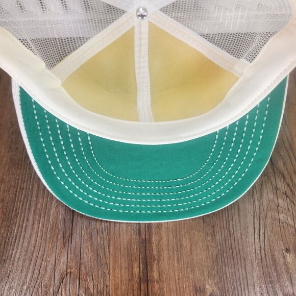 VTG GNT Great Northern Tool & Supply Snapback Farmer Hat Cap White Red Patch USA - Picture 8 of 10